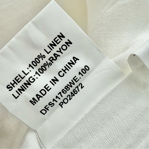 DISSH Alyssa Linen Maxi Dress White Sz 12 NWT - Picture 11 of 12